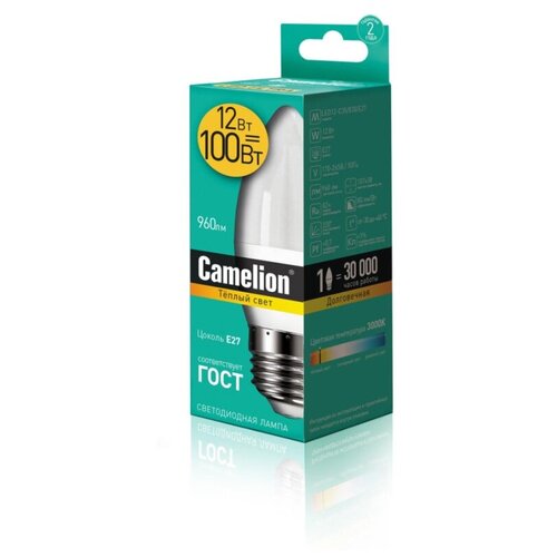    Camelion LED12-C35/830/E27 12 3000 155