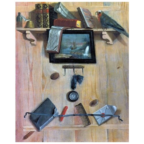         (Still Life with Parrot and notes)   40. x 49. 1700