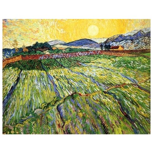         (Wheat field with the setting sun)    64. x 50. 2370