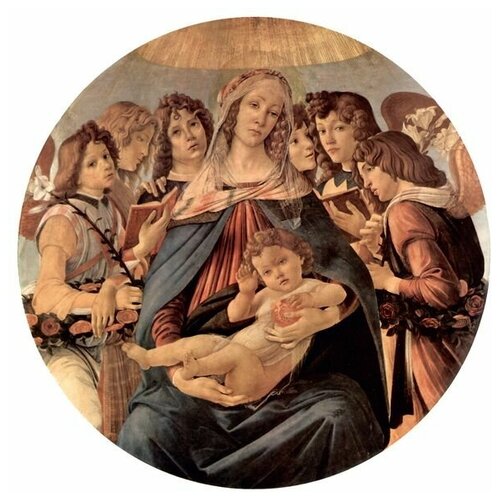        ( Madonna with six angels)   50. x 50. 1980