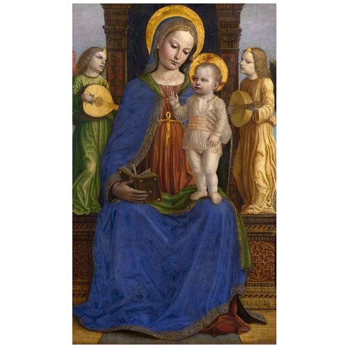          (The Virgin and Child with Two Angels) 1   40. x 67. 2130