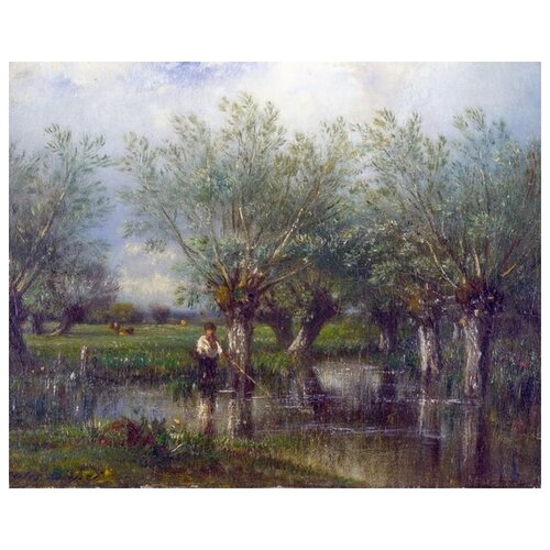      (Willows, with a Man Fishing)    62. x 50. 2320