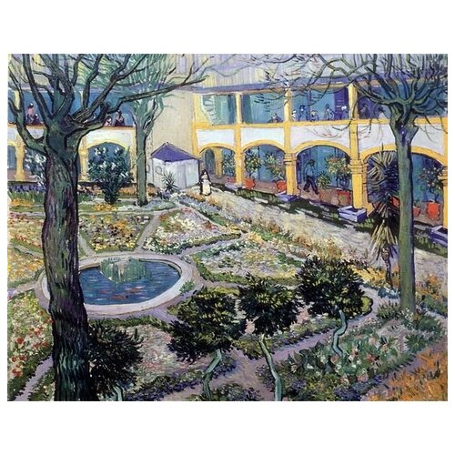        (The Courtyard of the Hospital at Arles)    38. x 30. 1200