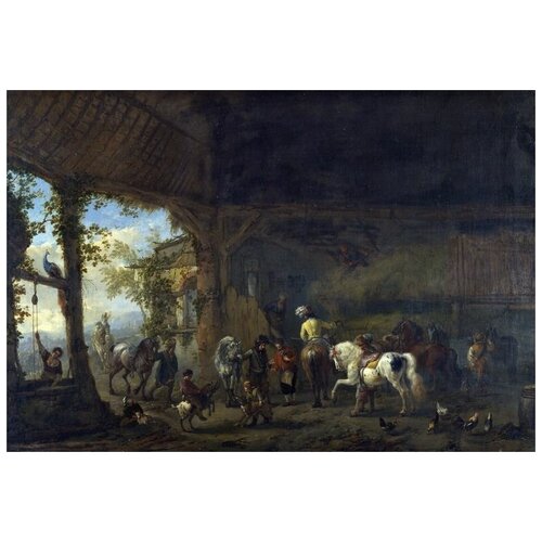     (The Interior of a Stable)   44. x 30. 1330
