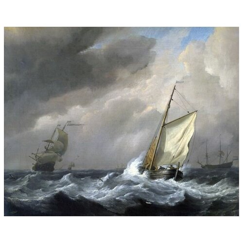          (A Small Dutch Vessel close-hauled in a Strong Breeze)      62. x 50. 2320