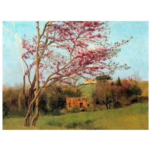       (Blossoming Red Almond)    40. x 30. 1220