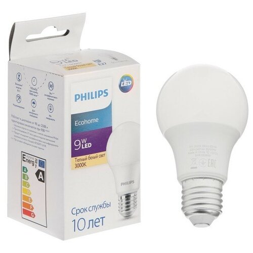   Philips Ecohome Bulb 830, E27, 9 , 3000 , 680 ,  501