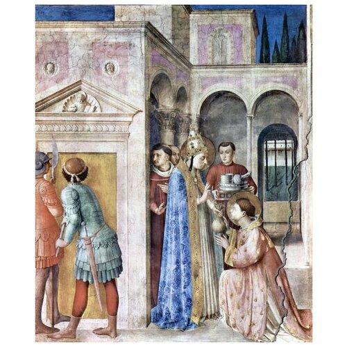        (Before his execution is about the pope to St. Lawrence Church, the treasure)    40. x 49. 1700