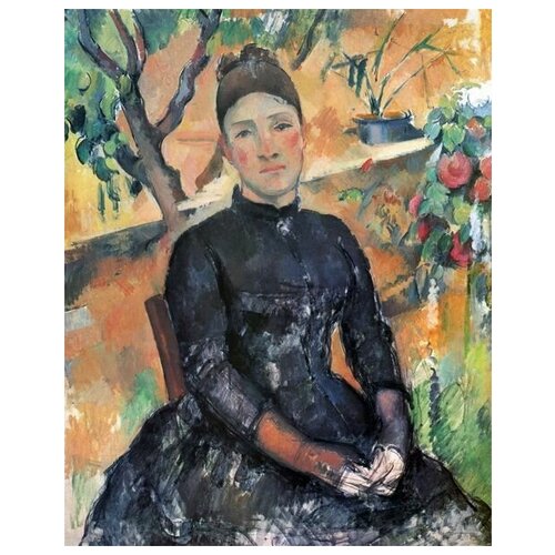        (Madame Cezanne in the Greenhouse)   50. x 63. 2360
