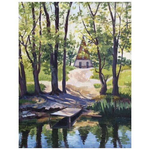       (House by the Pond) 50. x 65. 2410
