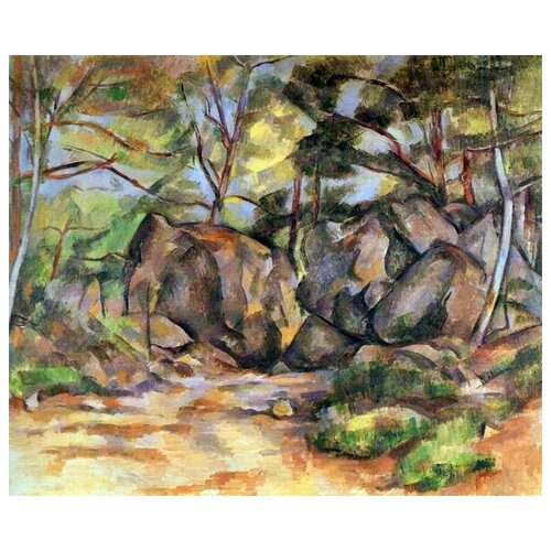        (Forest landscape rocks)   36. x 30. 1130