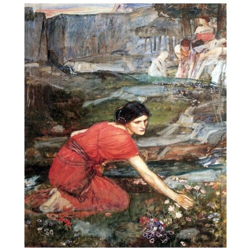         (Maidens Picking Flowers by a Stream)    30. x 36. 1130