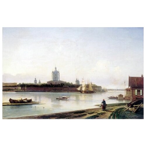          (View of the Smolny Convent from the Great Ohta) 1   46. x 30. 1350