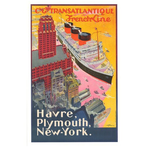 ������ / ������ / ������� ������� - ������� Transatlantigue French Line 40�50 �� � ���� 2590�