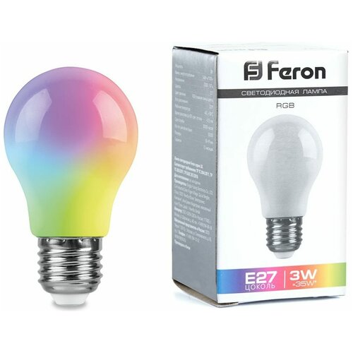    Feron 38118 LB-375 E27 3W RGB (  ),  223  Feron