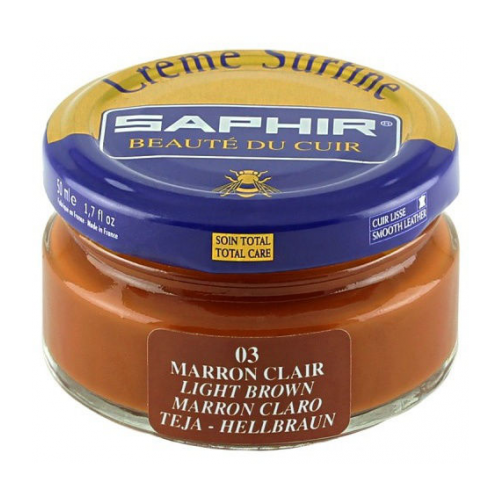 0032     Saphir Creme Surfine,  Saphir 03 Light brown (-) 711