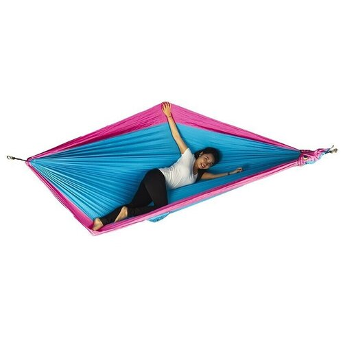   Ticket To The Moon King Size Hammock Aqua/Pink 6604