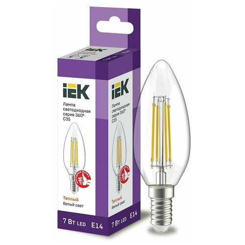   LED IEK ,  360, E14, C35, 7 , 3000 K,   1518