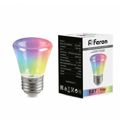   Feron LB-372   E27 1W RGB    110