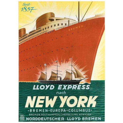������ / ������ / ������� ������� - ������� Bremen, Lloyd express nach New York 50�70 �� � ���� 3490�