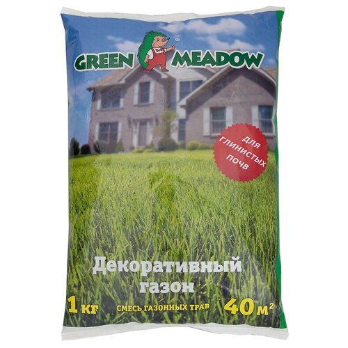 Семена газона GREEN MEADOW Декоративный газон для глинистых почв 1 кг 657р