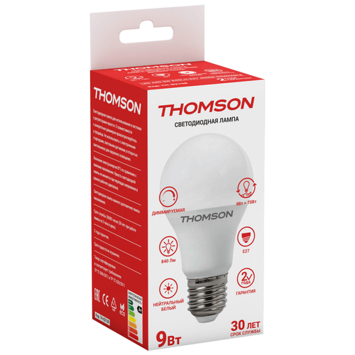 THOMSON LED A60 9W 840Lm E27 4000K DIMMABLE 510