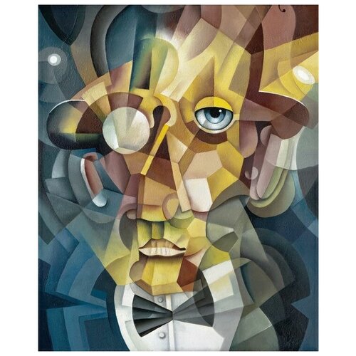        (A man with a monocle) 40. x 49.,  1700   
