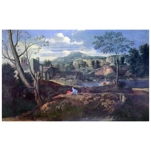       (Ideale Landschaft)   48. x 30.,  1410   