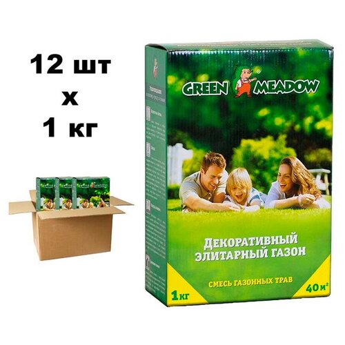 Семена газона GREEN MEADOW Декоративный Элитарный газон 12 шт. по 1 кг 7763р