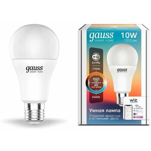  Gauss Smart Home A60 10W 1055lm 2700-6500 E27 ...+. LED 1710