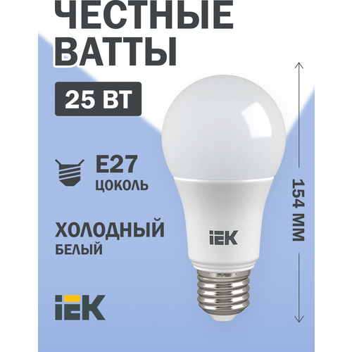   LED A80  25 230 6500 E27 IEK LLE-A80-25-230-65-E27 (1 .),  457  IEK