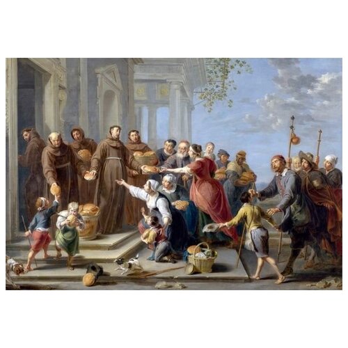        (Saint Anthony of Padua distributing Bread)     72. x 50. 2590