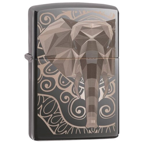    ZIPPO 49074 Elephant Fancy Fill Design   Black Ice -  5770