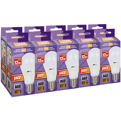    10 . LED Jazzway A60 12w E27 3000K,  908  JazzWay