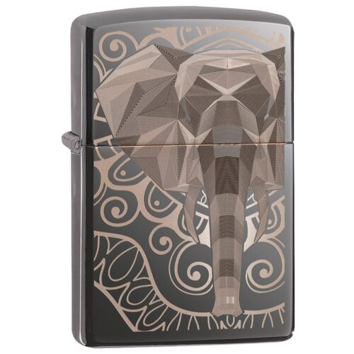  ZIPPO Elephant Fancy Fill Design Black Ice 49074 6900