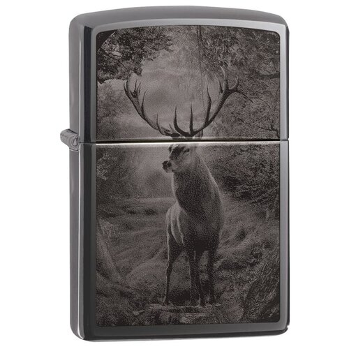    ZIPPO Classic 49059 Deer Design   Black Ice -  5470