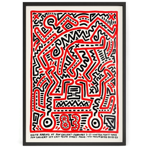        (Keith Haring) 1983  90 x 60   ,  1690  Nippon Prints