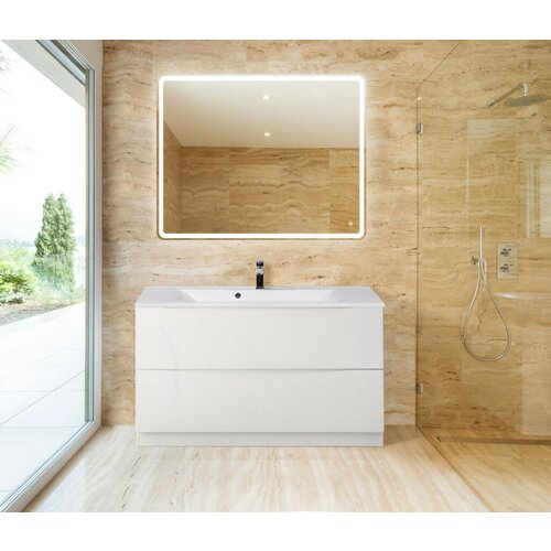       1000x445x805 BelBagno Bianco Lucido MARINO-1000-2C-PIA-BL-P 26380