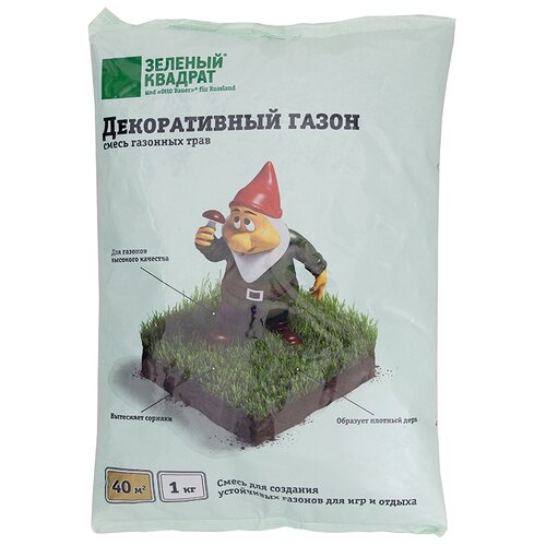 Семена газона Зеленый квадрат Декоративный 1 кг 448р