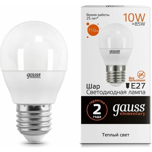   Gauss LED Elementary  10W E27 710lm 3000K 231