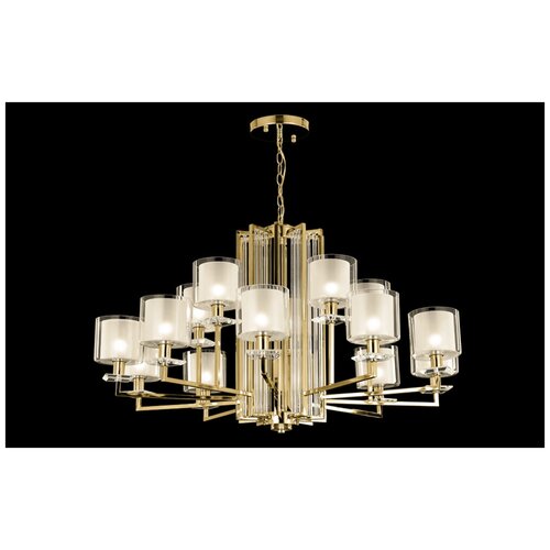    Crystal Lux Nicolas SP-PL10+5 Gold/White,  75700  Crystal Lux