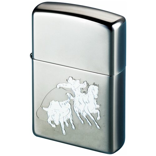   ZIPPO Bull roping Black Ice 5870