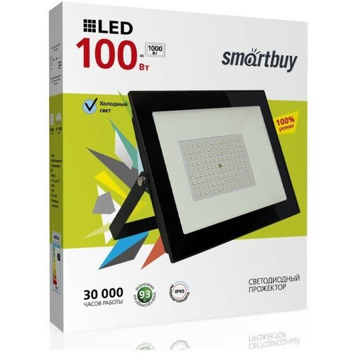Smartbuy ��������� ����������. 100W(8000lm) SMD 6500K 6K 365x255x60 IP65 SBL-FLSMD-100-65K (���. 641514) 1715�