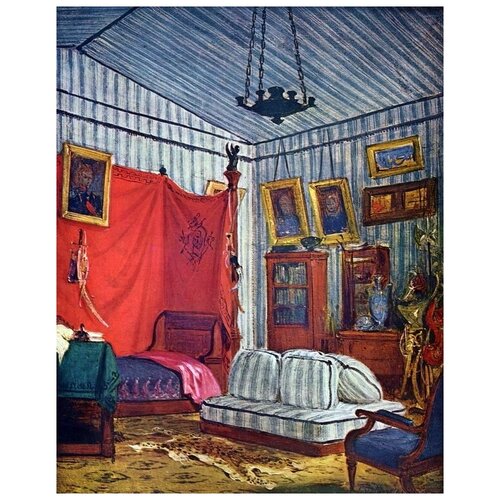 ����������� �� ������ ������� ����� �� ������ (Bedroom of Count de Mornay) �������� ���� 30��. x 38��. 1200�