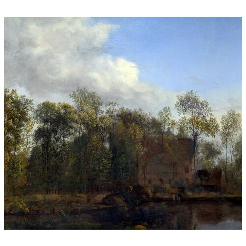        (A Farm among Trees)     45. x 40.,  1590   