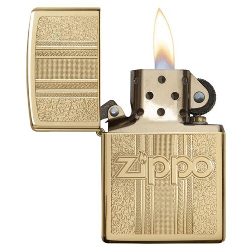   Zippo 29677 Pattern Design High Polish Brass 5610