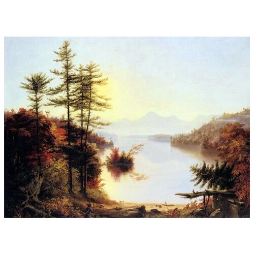 ����������� �� ������ ��� �� ����� (View on Lake) ���� ����� 54��. x 40��. 1810�