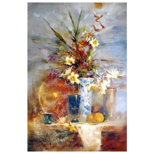      (Flowers in a vase) 26 30. x 45.,  1340   