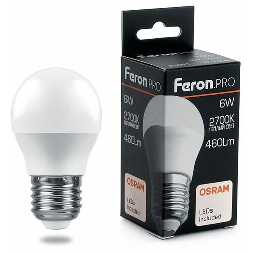 ����� ������������ LED 6�� �27 ������ ������� ��� Feron.PRO OSRAM 186�