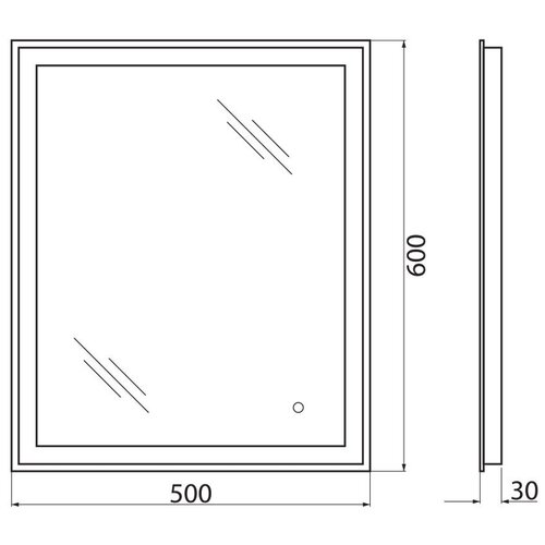  BelBagno SPC-GRT-500-600-LED-TCH 7770